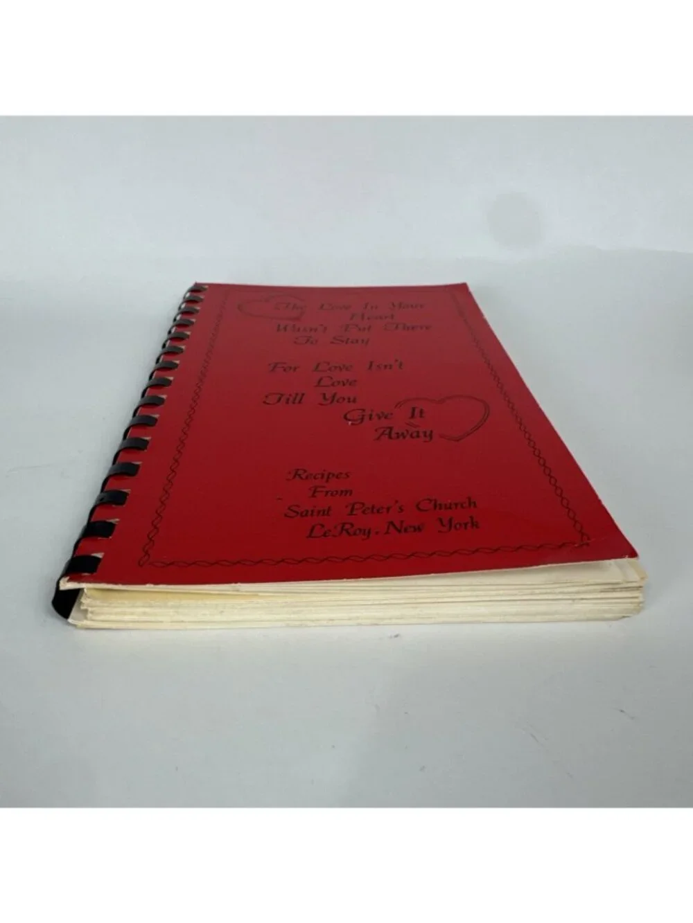 1986 Recipes from Saint Peter's Church Cookbook LeRoy New York